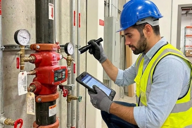 Commercial building fire sprinkler protection