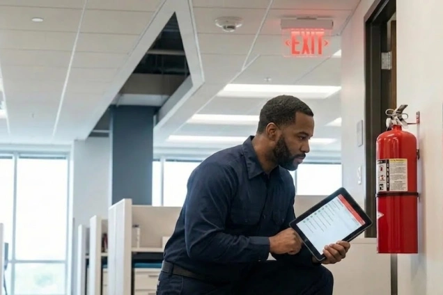 Office building fire sprinkler protection